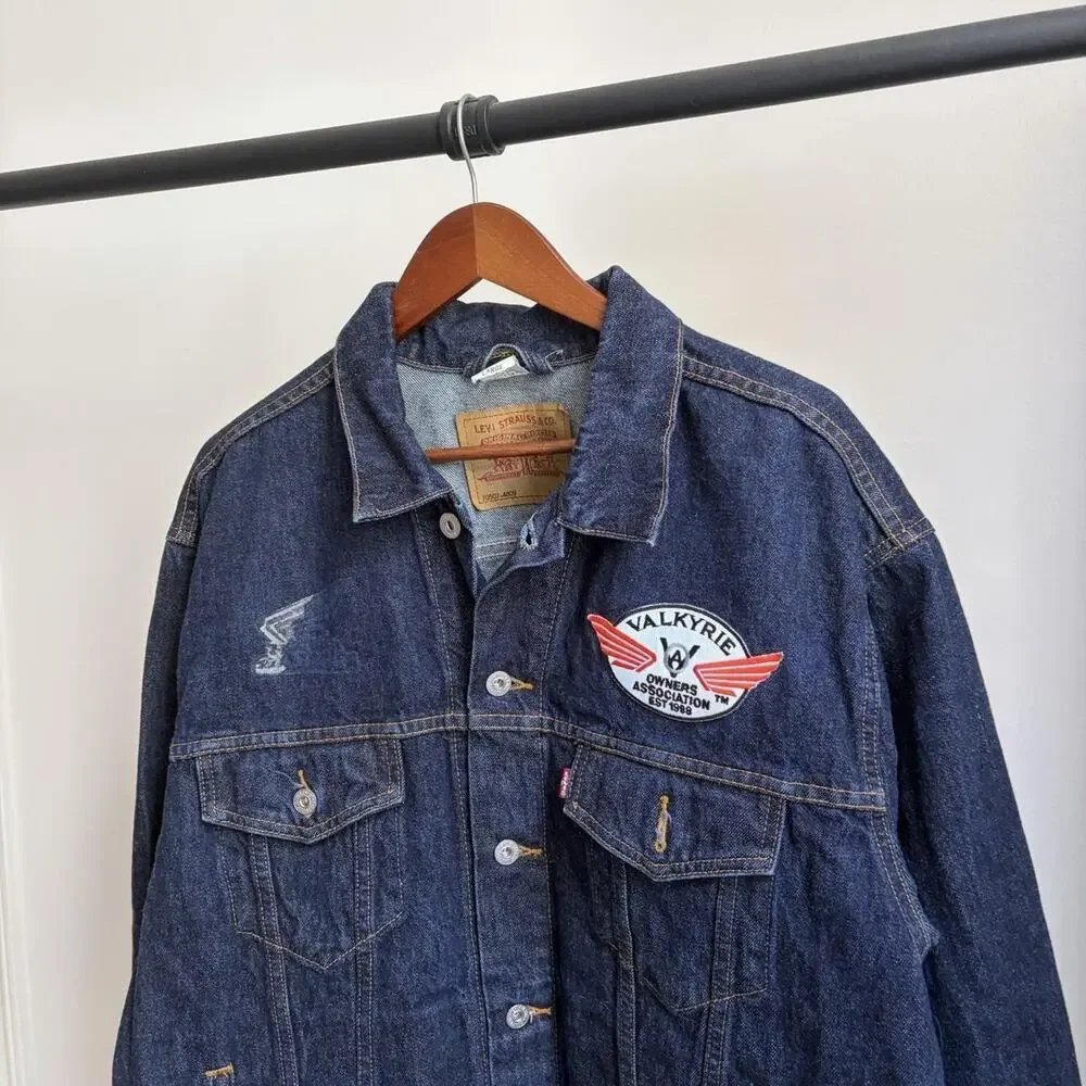 Vintage 90s Levi’s Dark Wash Type 3 70507-4809 Men’s L Denim Trucker Jacket
